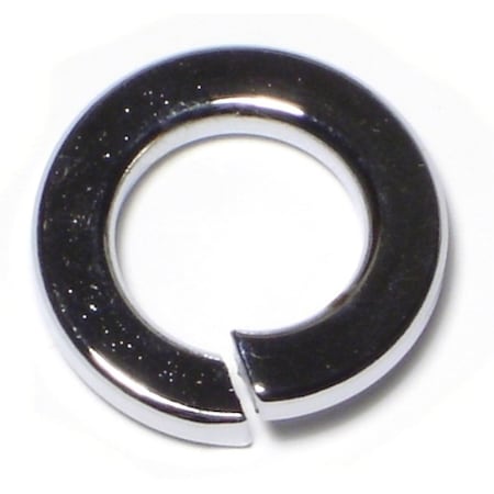 Midwest Fastener Split Lock Washer, For Screw Size 9/16 in Steel, Chrome Plated Finish, 10 PK 74373